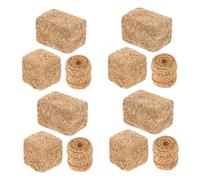 VICASKY 12pcs Mini Hay Bales Realistic Decorative Straw Bale Ornaments for Dollhouse Farm Accessories Maintenance Artificial Grass for Crafts for Indoor and Outdoor Use