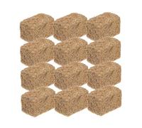 VICASKY 12Pcs Mini Straw Bale Natural Material Miniature Hayrick Farm Accessories for Dollhouse Micro Landscape DIY Garden Decoration