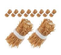 VICASKY 12pcs Miniature Hay Bales Set, 2.5cm Tiny Straw Bales for Dollhouse Decoration, Sand Table Scenery Model, Autumn Harvest Craft Accessories for Garden Miniatures