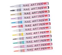 VICASKY 12pcs Nail Art Graffiti Pens Lightweight Ergonomic Design for Drawing Lines Dots Patterns Nails Portable DIY for Salon and Personal Use