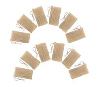 VICASKY 12pcs Natural Loofah Sponge Body Scrubber Gentle Exfoliating Bath Shower Washcloths for Men Women Reusable Sturdy Loofah Pads for Skin Circulation and Deep Cleansing Spa Use