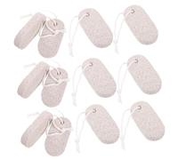 VICASKY 12Pcs Pet Chew Small Volcanic Stone Teeth Grinding Stones for Hamsters Rabbits Parrots More Light Grey Natural Mineral Easy to Attract Attention Safe for Chewing