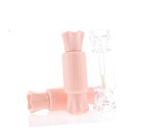 VICASKY 12Pcs Pink Lip Gloss Tubes Transparent Lip Color Containers for DIY Makeup Subpackaging Lightweight Portable Design for Travel