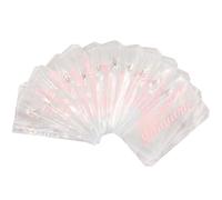 VICASKY 12pcs Pink PVC Business Card Pouch with 6-Hole Design, Reusable Plastic Binder Pockets Featuring Easy Open and Close Function, for Monthly Savings Challenges and Budget Organisers