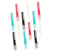 VICASKY 12pcs Plastic Hair Cutting Combs Wide Tooth Combs for Hairdressing and Styling, Dual-sided Design Creates Hairstyles without Hurting Scalp, for Work and Trip Use Random Color