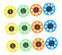 VICASKY 12pcs Pool Diving Discs Plastic Underwater for Swimming Pool Treasure Hunt Active Play Summer Training Accessories