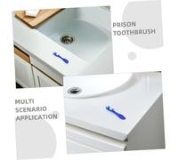 VICASKY 12pcs Prison Toothbrushes with Soft Bristles Short Handles Comfortable Grip Travel and Institutional Use for Psychiatric Hospitals