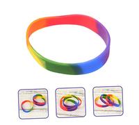VICASKY 12Pcs Rainbow Pride Silicone Wristbands Vibrant Lgbt Accessories for Dating Travel and Events Comfortable and Fashionable Gay Pride Bracelets