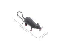 VICASKY 12pcs Realistic Halloween Rat Lifelike Plastic Fake Mice for Pranks Party Decorations and Spooky Trick Props Medium Grey Black Simulated Mouse Models for Halloween Fun