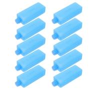 VICASKY 12pcs Reusable Ice Packs for Freezer Blocks Portable Cooling Crystal Boxes for Lunch Bags Air Cooler Fan Compatible Ice Packs Space-saving Design for School Work Travel Sky-blue