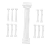 VICASKY 12Pcs Roman Pillar Candle Holders Statues Miniature Columns for Home Decor DIY Crafts Wedding Table Display with Realistic Ancient Architecture Detailing