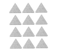 VICASKY 12pcs Self-adhesive Triangular Acoustic Panels for Sound Insulation Grey Felt Soundproofing Board for Home Studio Office Noise Reduction Easy to Install and Safe for Indoor Use