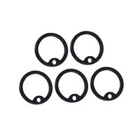 VICASKY 12pcs Silicone Dog Tag Silencers Noise-reducing Circle for Standard Military Id Tags Rubber Material Pet Accessory