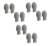 VICASKY 12pcs Silicone Drumstick Caps Flexible Drum Accessories for Grey Tips for Noise Reduction for Drummers The Go