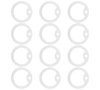 VICASKY 12pcs Silicone Glow in The Dark Dog Tag Silencers Pet Collar Accessories Noise Cancelling Sleeve Easy Maintenance White Identification Tag Protector for Outdoor Use