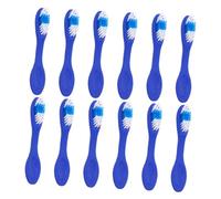 VICASKY 12pcs Toothbrushes with Soft Bristles and Short Handles for Prisoners Comfortable Grip with Finger Sleeves Teeth Cleaning Brushes for Travel Prisons and Psychiatric Use