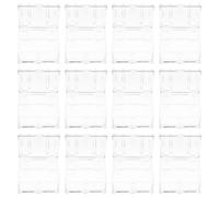 VICASKY 12pcs Transparent European Wedding Candy Boxes Vintage Mini Treasure Chest Favor Cases for Bridal Showers Birthday Parties Anniversary Treats Plastic Snack Storage Containers