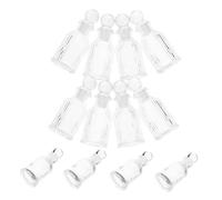 VICASKY 12pcs Transparent Glass Holy Water Bottles Refillable Religious Containers with Cross Design for Christian Baptism Wedding Church Decorations and Communion Favors