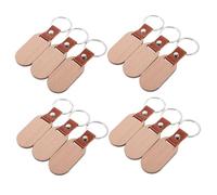 VICASKY 12pcs Unfinished Wooden Pet Tags for DIY Crafts Smooth Edges for Engraving and Sublimation Lightweight Durable Blank Dog Collar Id Tags Natural Wood Material for Pet Identification