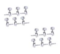 VICASKY 12pcs Vintage Style Mini Square Head Semi-closed Guitar Machine Heads Tuning Pegs for Guitar Bass