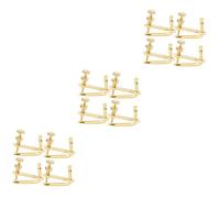 VICASKY 12pcs Violin Fine Tuners Metal String Adjusters for Easy Tuning Compact Design for Violinists Alloy Material Simple and Chic Appearance for Musicians