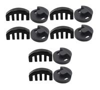 VICASKY 12pcs Violin Mute Rubber round Violin Practice Parts Stringed Instrument Mutes for Full Muffler for Practice Musical Instrument Parts