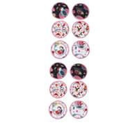 VICASKY 12pcs Washable Maternity Breast Pads for Breastfeeding Spill Prevention Nursing Pads Printing Design for Comfortable Use