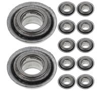 VICASKY 12pcs Wheelchair Bearings Fork Stem Replacement for Mobility Aid Turn Plate Bearings Smooth Rolling Transport Chair Parts