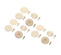 VICASKY 12pcs Wooden Gyro DIY Painting Spinning Tops Creative Hand-eye Coordination Gift for Arts and Crafts Learning