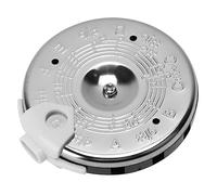 VICASKY 13-hole C-c Pitch Guitar Violin Bass Tuner Pipe, 13 Tone Note Portable Silver Circle Tuning Pipe for String Instrument Musicians