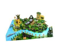 VICASKY 130Pcs Military Model Set for Sand Table Play Soldiers with Realistic Scene Elements Contemporary Design Army Figures for Boys