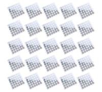 VICASKY 14 Sheets Tamper Evident Holographic Sticker Labels with Silver Coated Paper Material, No Residue Adhesive, Round Shape for Pharmaceuticals and Electronics, Enhanced Brand Identity
