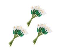 VICASKY 144Pcs Mini Artificial Flowers for DIY Crafting White Tiny Flower Decorations Safe Skin Friendly Gift Accessories for Home Party Mobile Case Handbook Embellishment