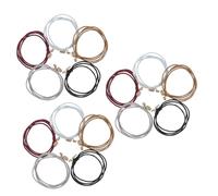 VICASKY 15 Pcs Metal Bead Hair Ties for Women No-damage Elastic Ponytail Holders with Chic Minimalist Design Versatile Bracelets for Thick Thin Hair Comfortable All-day Styling