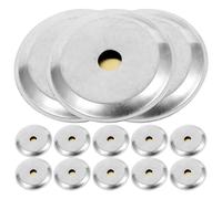 VICASKY 150pcs Copper Piezoelectric Ceramic Buzzers for Guitar Acoustic Pickup Sound Sensor Easy Installation, Silver Copper Material Guitar Accessory for Musical Instruments