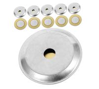 VICASKY 150pcs Copper Piezoelectric Diaphragm Discs Acoustic Trigger Buzzers with Aluminum Shell for Guitar Pickup Vibration Sensor and Electronic Signal Warning