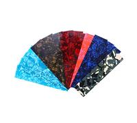 VICASKY 15Pcs DIY Guitar Pick Punch Celluloid Mixed Thickness Light Medium Heavy for Musicians Creative Custom Guitar Accessories Random Color