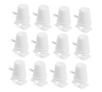 VICASKY 15pcs DIY Windup Robot Mechanism Plastic Clockwork Walking Movement for Crafting Educational Stem Learning Kit Creative Motor Skills Builder White Clockwise Walking Animal Parts