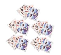 VICASKY 15PCS Glitter Face Stickers for Cartoon Animal Fox Giraffe Unicorn Designs Easy Peel Off Face Decals for Birthday Parties Weddings and Festivals Fun Craft Sticker