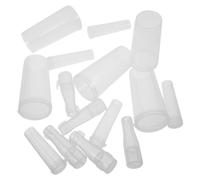 VICASKY 15pcs Makeup Brush Protector Caps with Plastic Dustproof Covers Travel-friendly Protective Makeup Brush Covers for Safe Storage