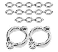 VICASKY 15PCS Open Metal Bird Leg Rings for Flight Training Comfortable Parrot Identification Bands for Macaws African Greys Conures Cockatiels and Pet Birds