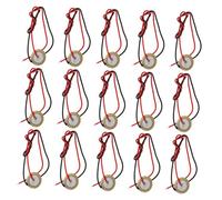 VICASKY 15pcs Piezo Pickup Discs for Guitar and Drums with Easy Installation and Accurate Sound Capture Brass and Plastic Materials Suitable for Musicians the Go