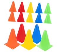 VICASKY 15pcs Small Plastic Training Cones for Soccer and Agility Drills Durable Marker Cones for Sports Practice Versatile Use for Indoor and Outdoor Training
