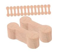 VICASKY 15pcs Wooden Train Track Connectors for DIY Bone Shaped Adaptors Enhance Fine Motor Skills and Imaginative Play Compatible with Major Wooden Railway