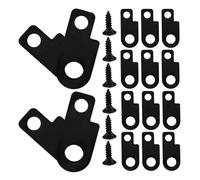 VICASKY 16 Sets Guitar Pedal Holder Screws Metal Pedal Board Mounting Kit Quick Installation Stable Mechanism Black for Electric Guitar Practice and Stage Presence