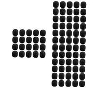 VICASKY 160pcs Mic Sponge Practical Windscreen Protector for Lapel Microphones Noise Reduction Easy to Replace Compatible Various Models for Recording and Podcasting