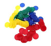 VICASKY 160pcs Plastic Poker Chips for Reward Tokens Classroom Incentives Math Counting Multipurpose Learning Coins for Educational Games and Student Motivation