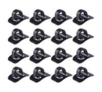 VICASKY 16pcs Bicycle C-clips Cable Clamps for Mountain and Road Bikes Secure Brake Cable Fastening Aerodynamic Line Guide Quick Installation Black Plastic Buckles