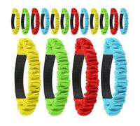 VICASKY 16pcs Colorful Race Bands Elastic Tie Straps for Outdoor Team Building Birthday Party Field Day Relay Games Soft Stretchy Material Comfortable Fit