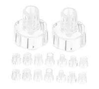 VICASKY 16pcs Facial Cleansing Device Tip Cover Skin Care Tool Tip Skin Treatment Facial Machine Accessories Microdermabrasion Blackhead Nozzle Cleansing